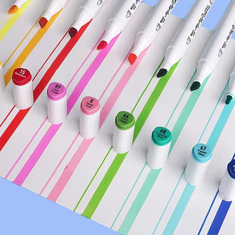 Double-Ended Oil-Based Marker Pens