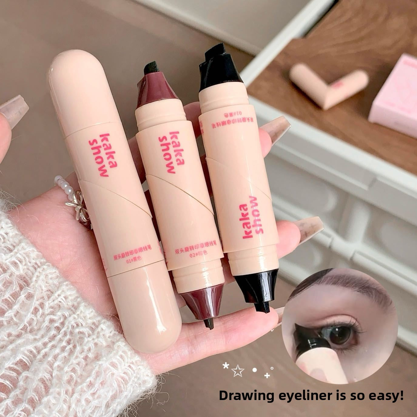 Double Ended Rotating Stamp Eyeliner