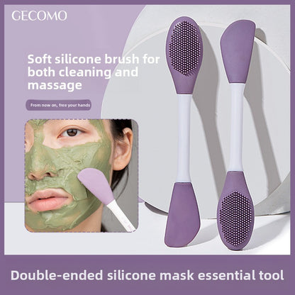 Double-Ended Silicone Facial Mask Application Brush