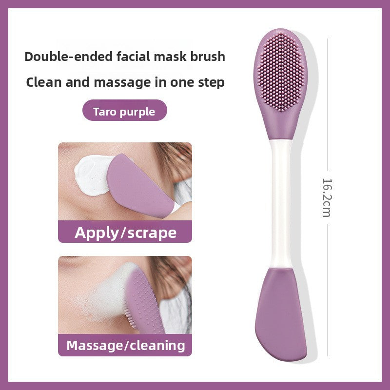 Double-Ended Silicone Facial Mask Application Brush