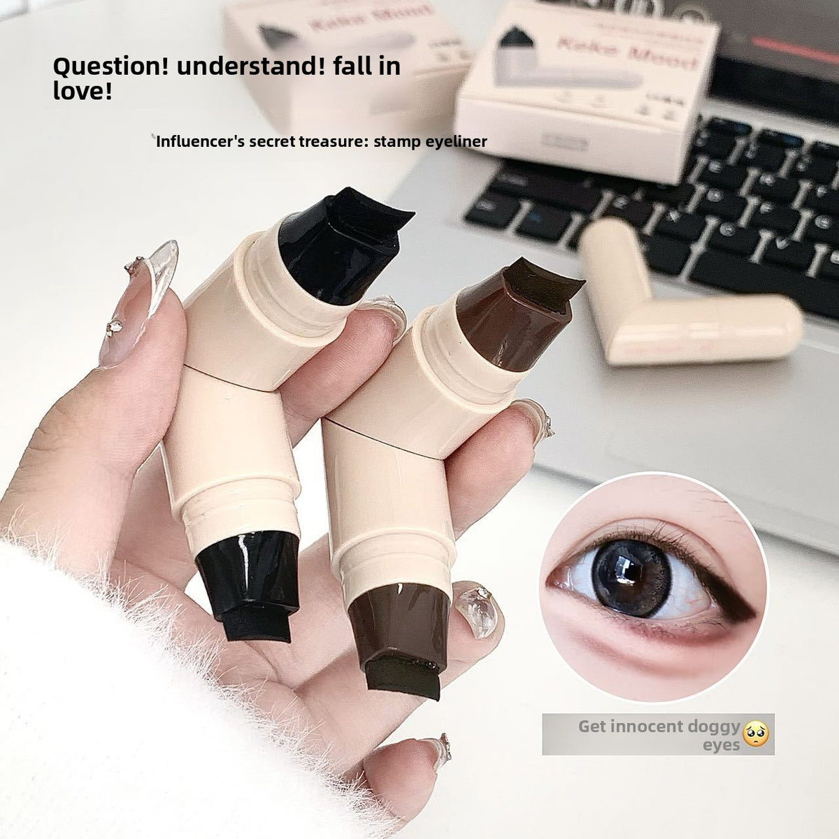 Double Ended Stamp Eyeliner Pen