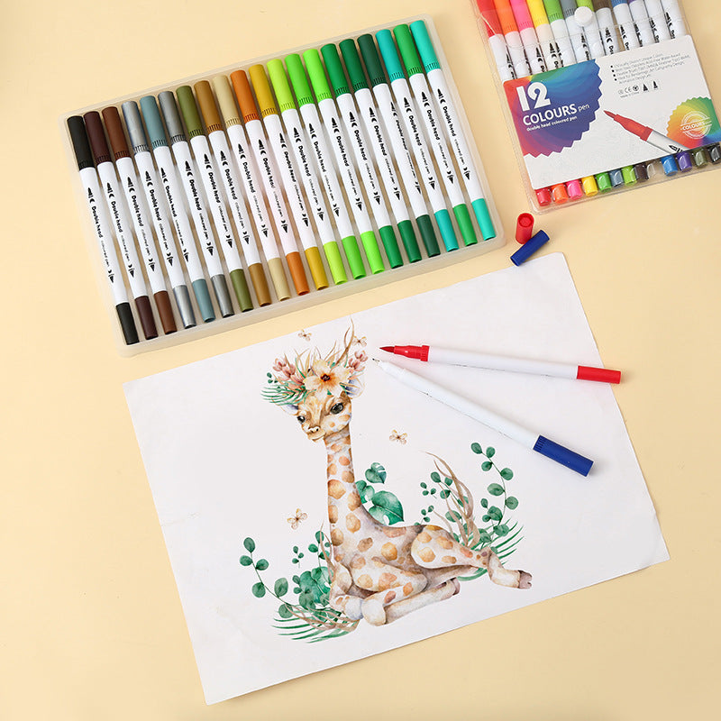 Double-ended Washable Watercolor Pens Set for Kids