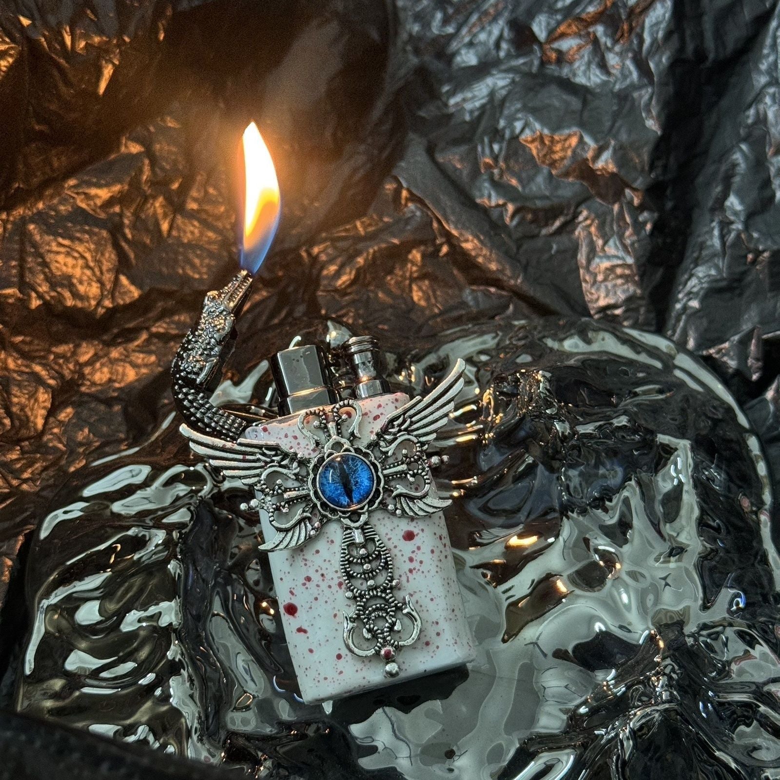 Double-flame handmade lighter