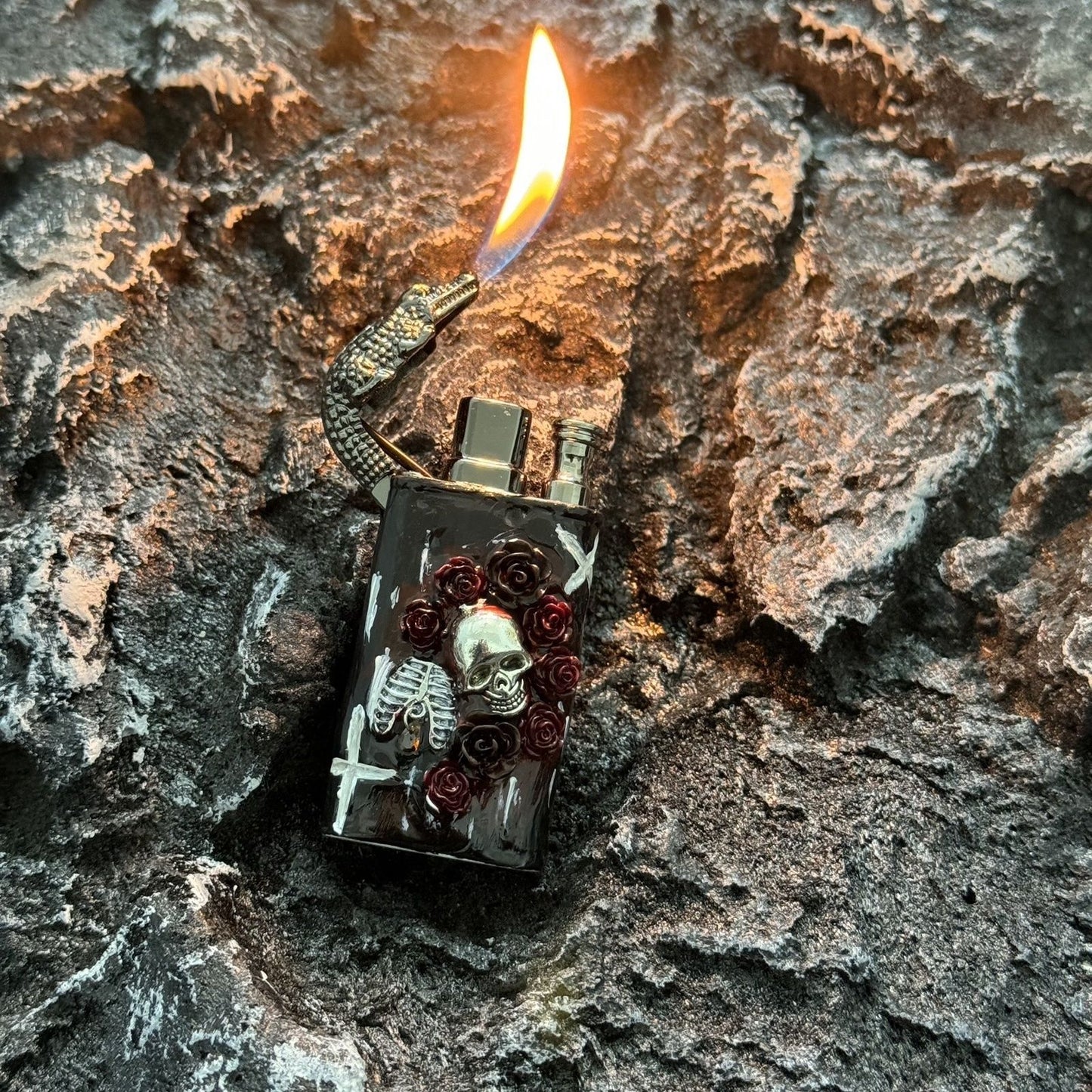 Double-flame handmade lighter