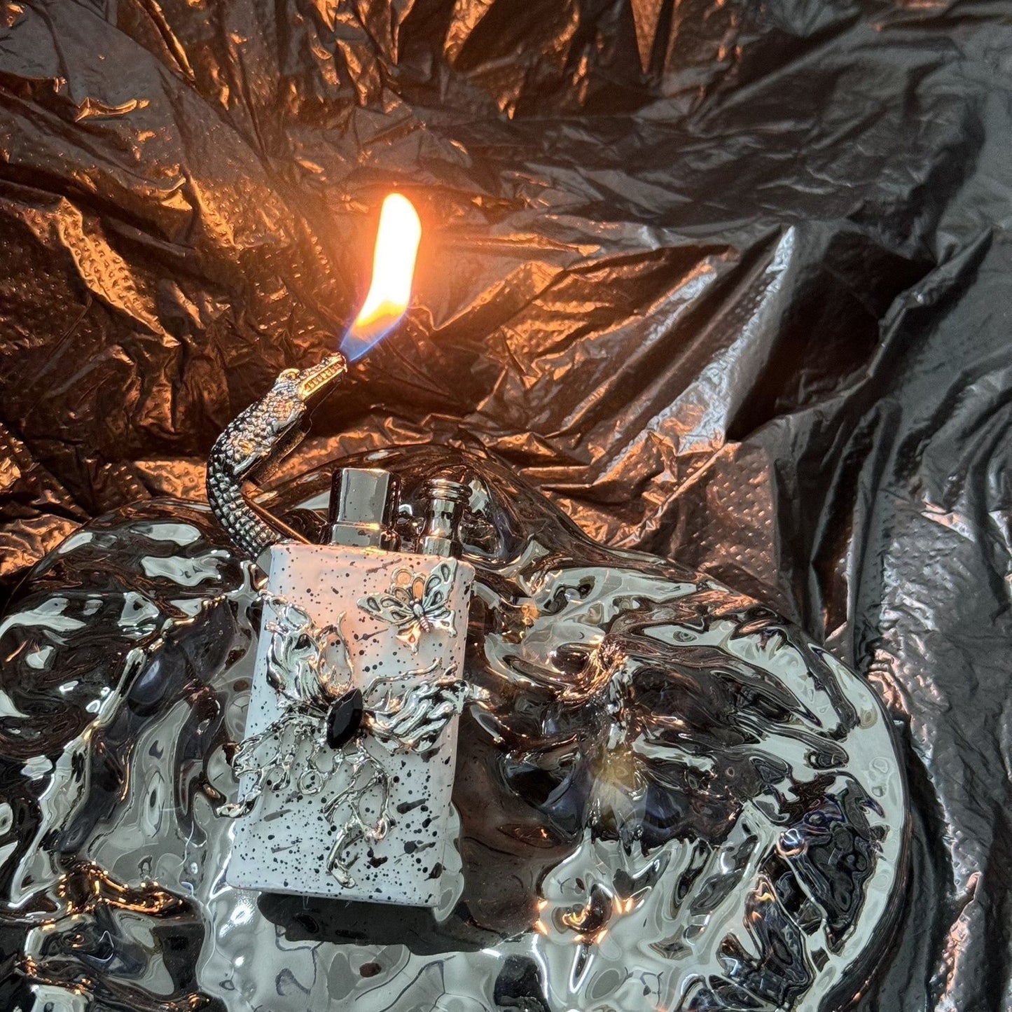 Double-flame handmade lighter