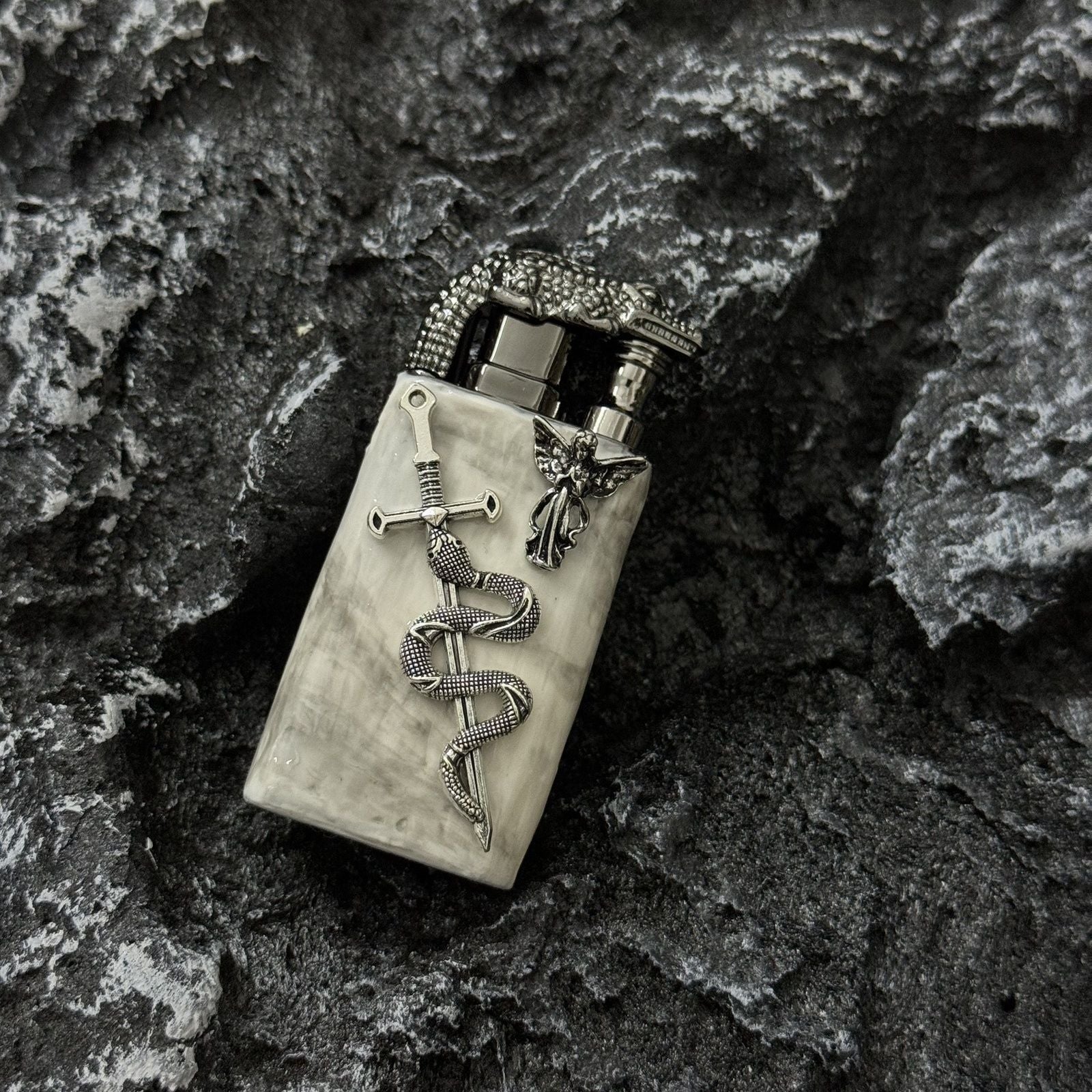 Double-flame handmade lighter
