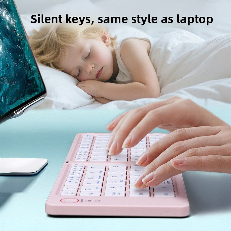 Double folding keyboard