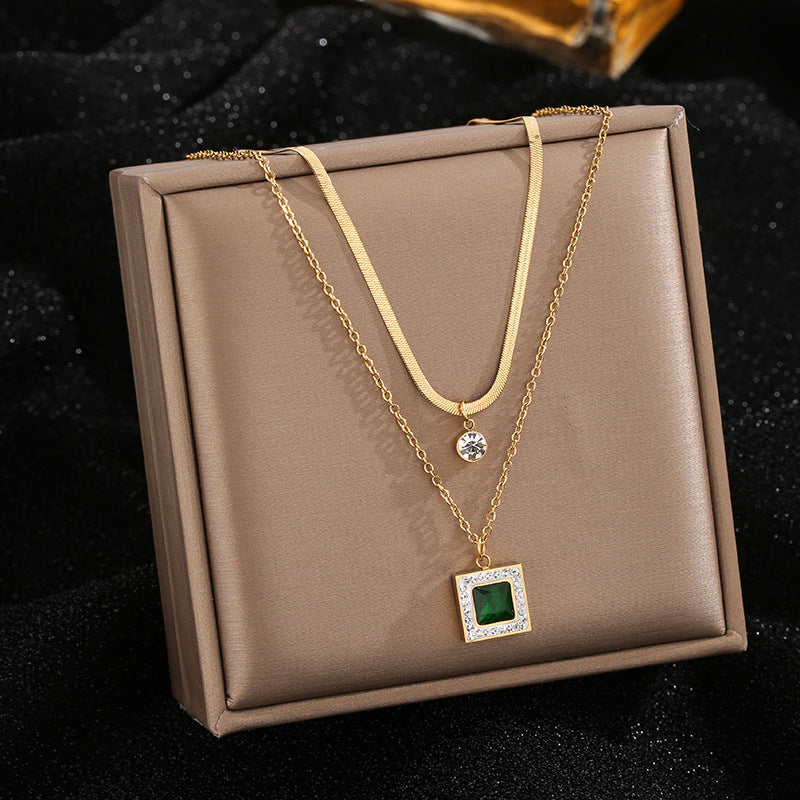 Double Gem Pendant