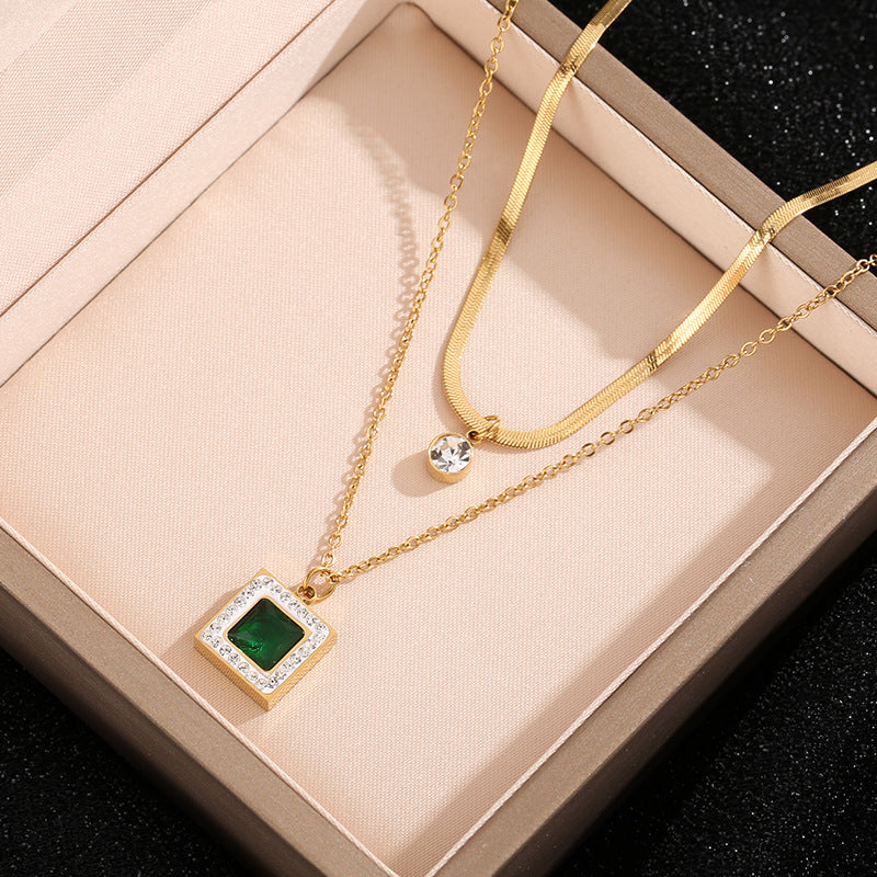 Double Gem Pendant