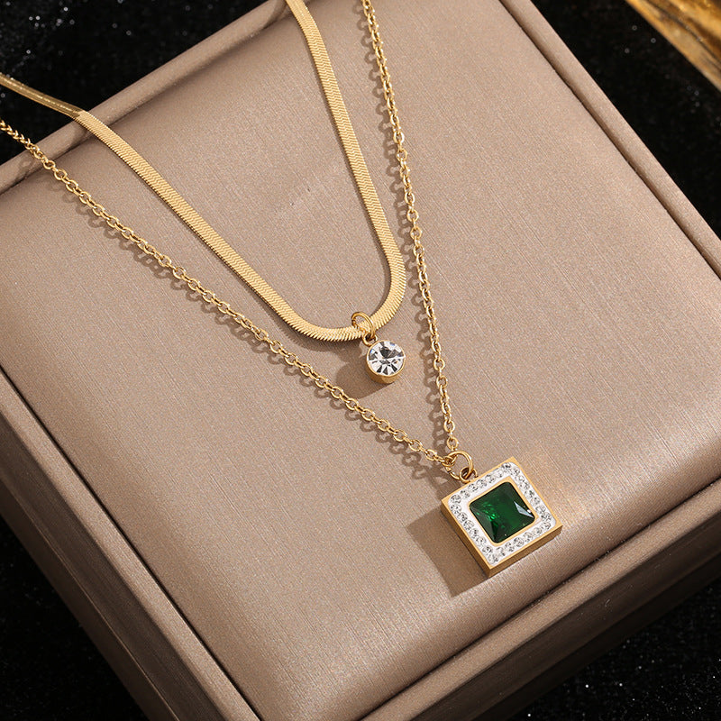 Double Gem Pendant