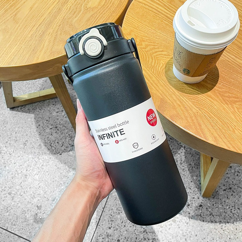 Double Handle Stainless Steel Insulated Water Bottle
