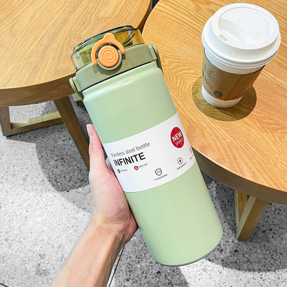 Double Handle Stainless Steel Insulated Water Bottle