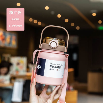 Double Handle Stainless Steel Insulated Water Bottle