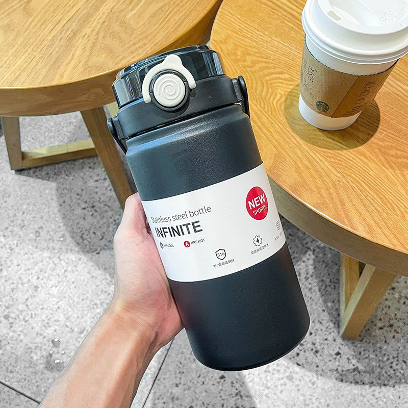 Double Handle Stainless Steel Insulated Water Bottle