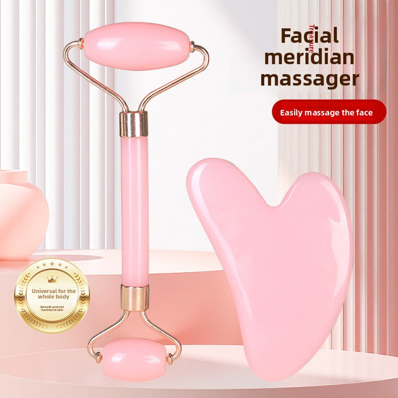 Double-head roller facial massager