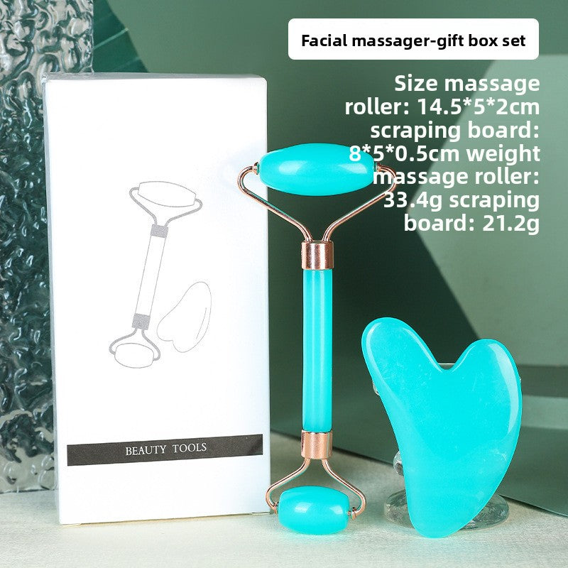 Double-head roller facial massager
