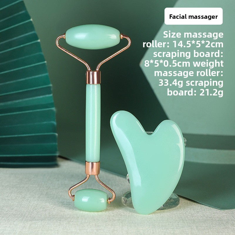 Double-head roller facial massager