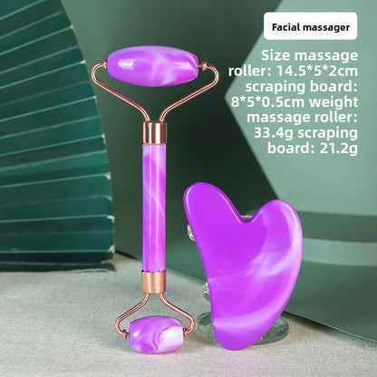 Double-head roller facial massager