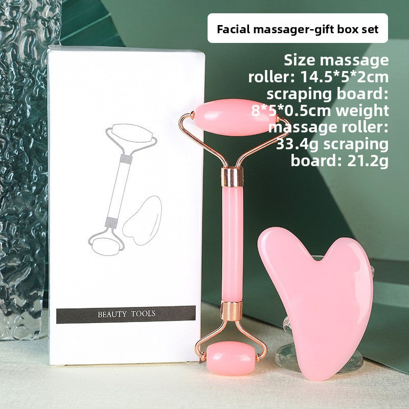 Double-head roller facial massager