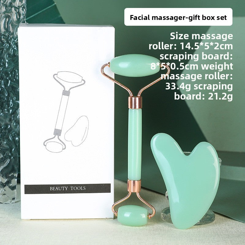 Double-head roller facial massager