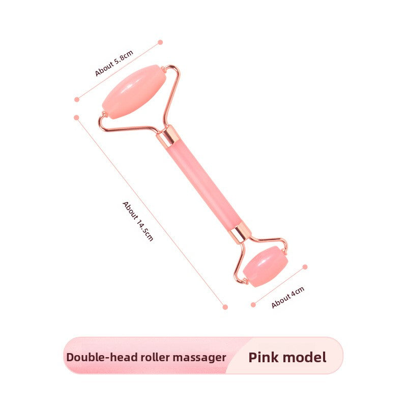 Double-head roller facial massager
