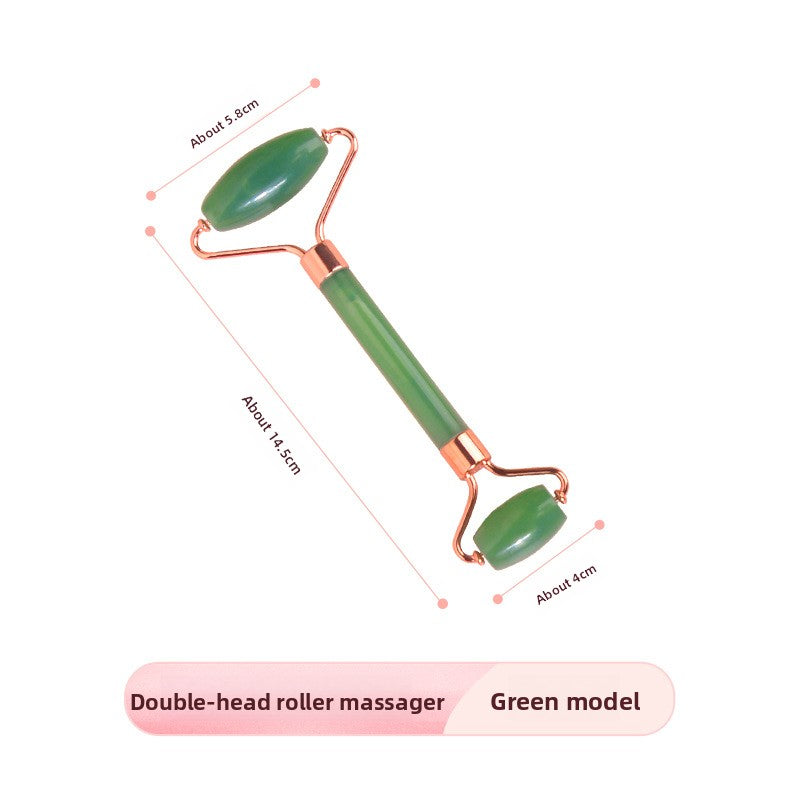 Double-head roller facial massager