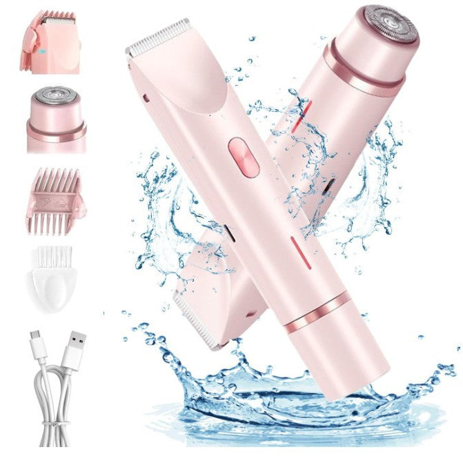 Double-head shaving device