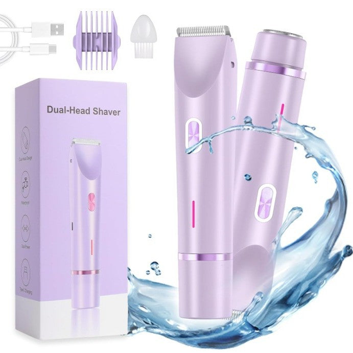 Double-head shaving device