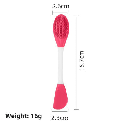 Double Head Silicone Facial Mask Brush