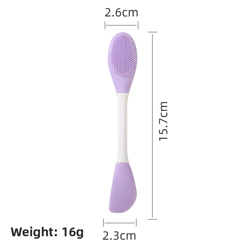 Double Head Silicone Facial Mask Brush