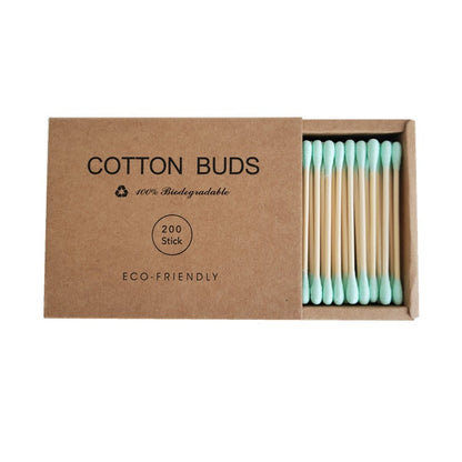 Double-headed colored removable makeup cotton swabs