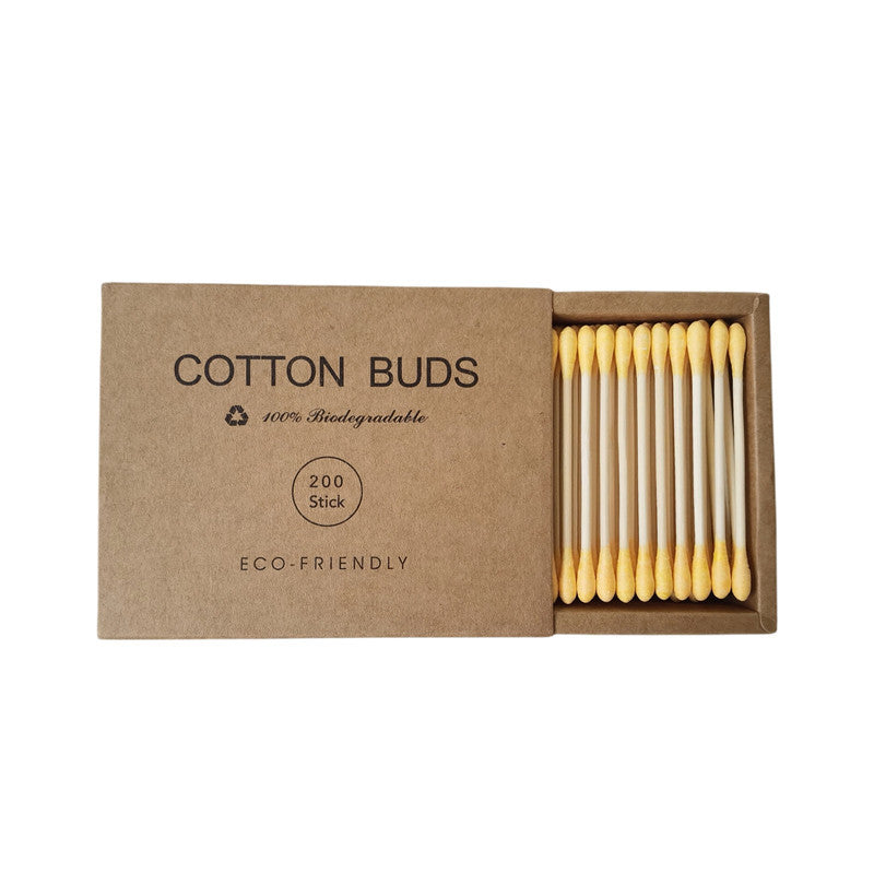 Double-headed colored removable makeup cotton swabs