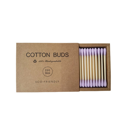 Double-headed colored removable makeup cotton swabs