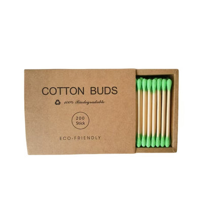Double-headed colored removable makeup cotton swabs