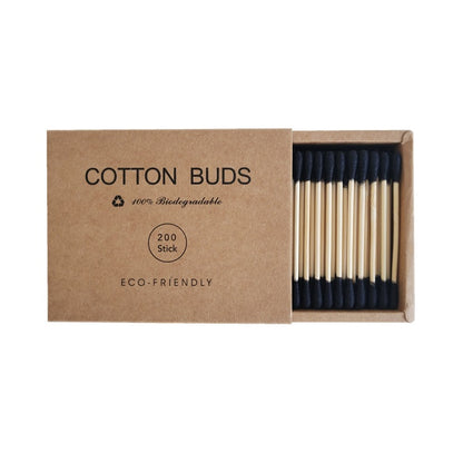 Double-headed colored removable makeup cotton swabs
