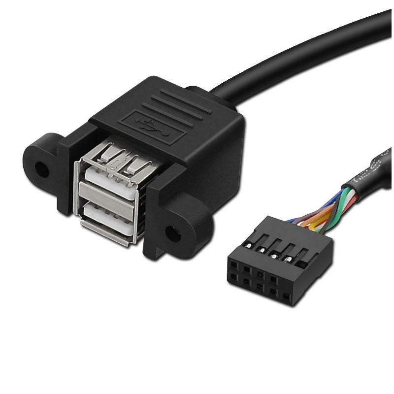 Double-headed connected wires