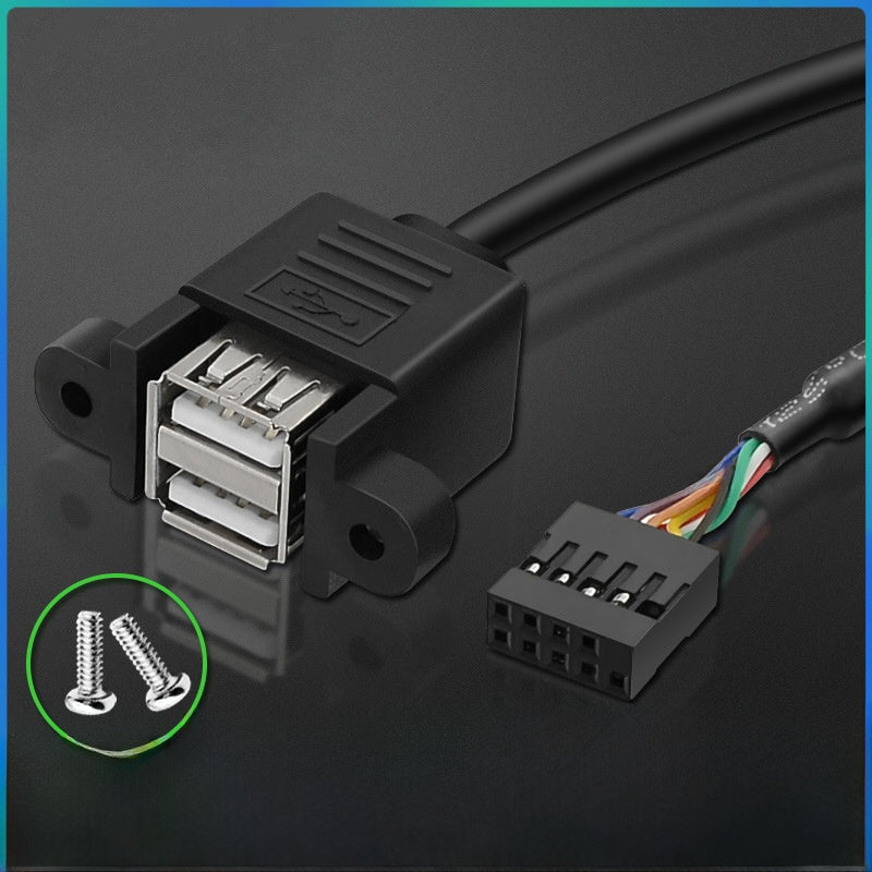 Double-headed connected wires