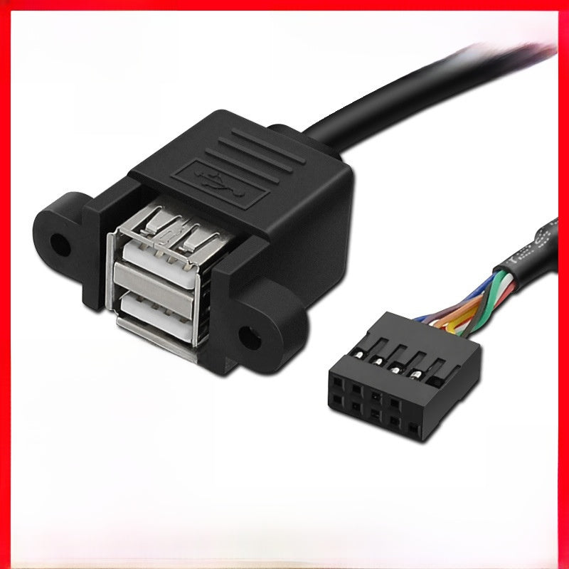Double-headed connected wires