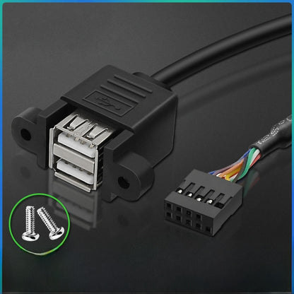 Double-headed connected wires