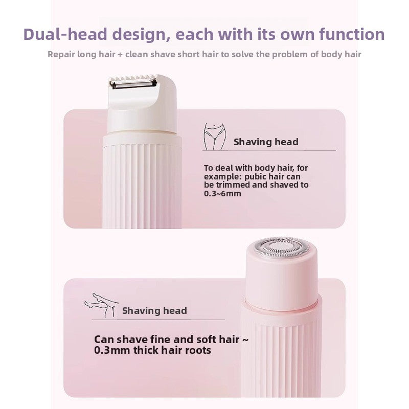 Double-headed electric shaver/epilator