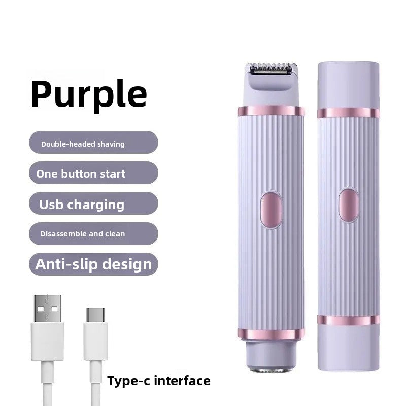 Double-headed electric shaver/epilator