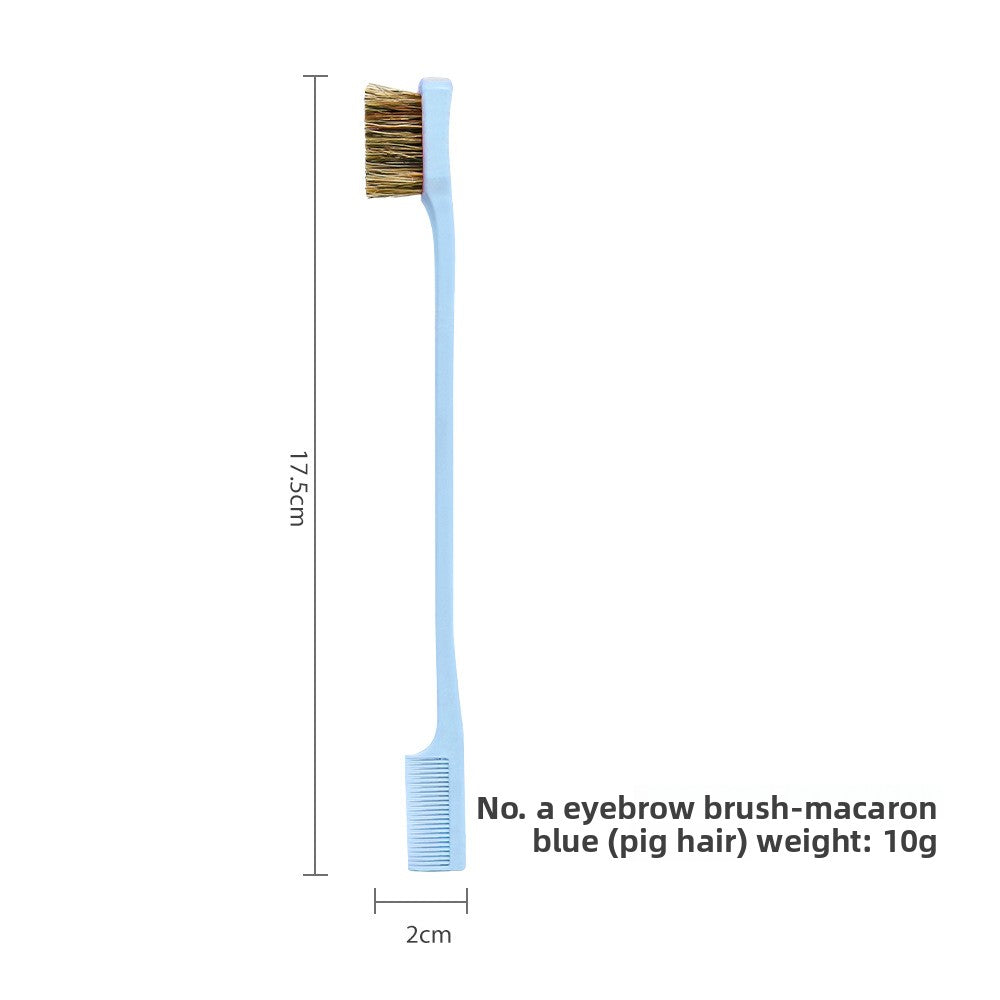 Double-headed eyebrow comb