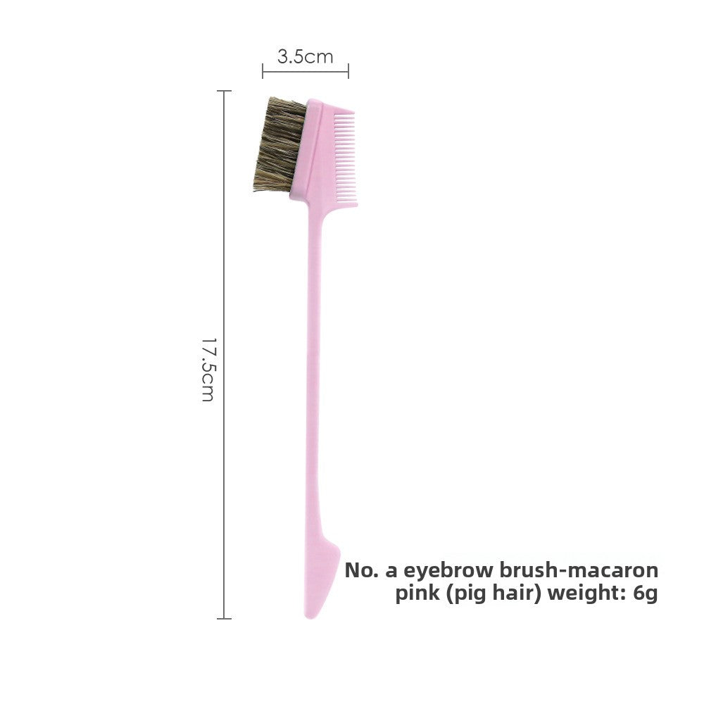 Double-headed eyebrow comb