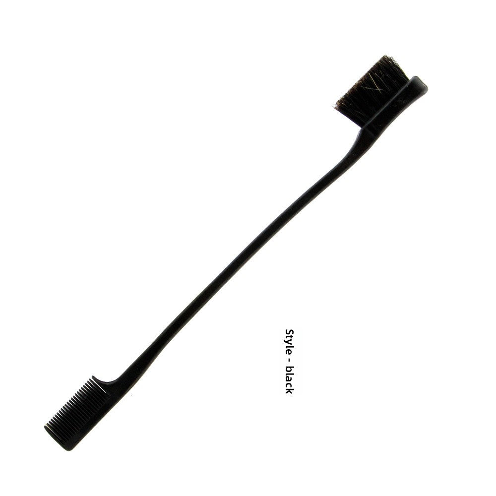 Double-headed eyebrow comb