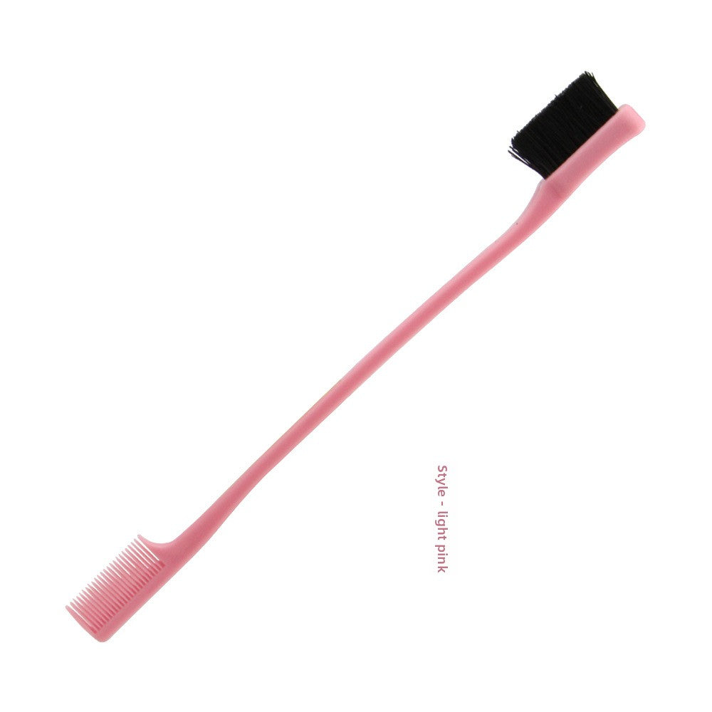 Double-headed eyebrow comb