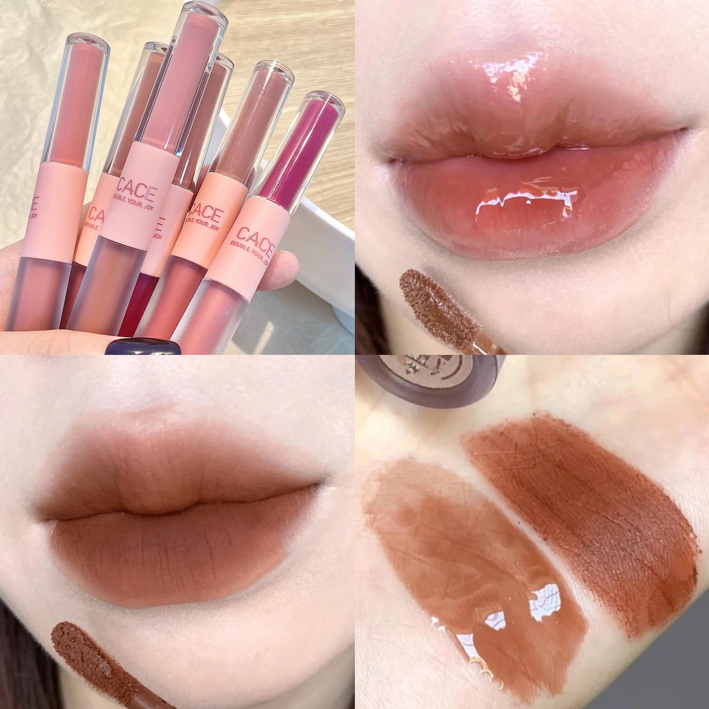 Double-headed lip gloss