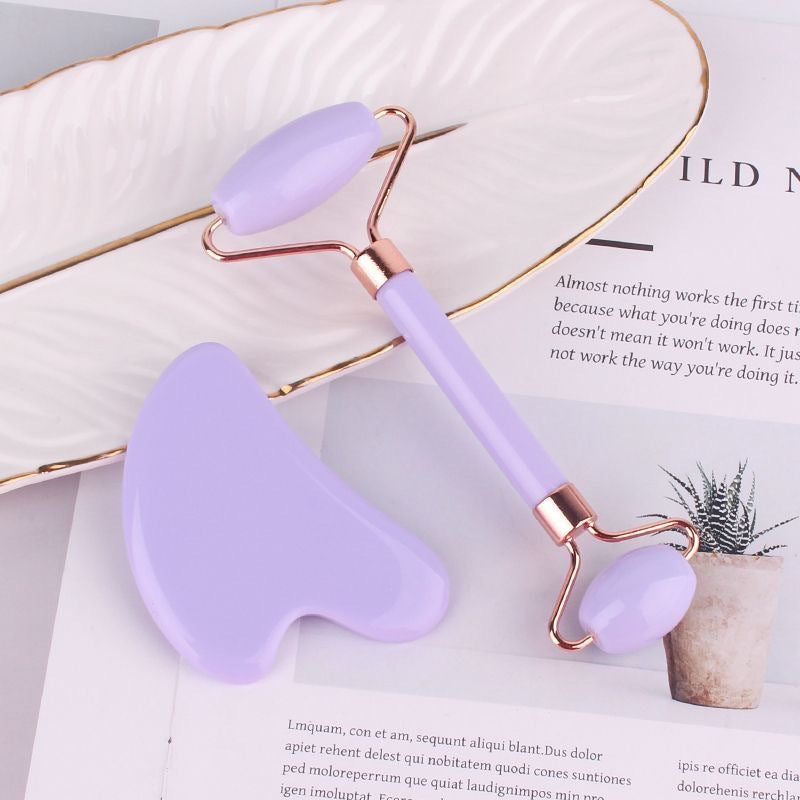 Double-headed roller massager