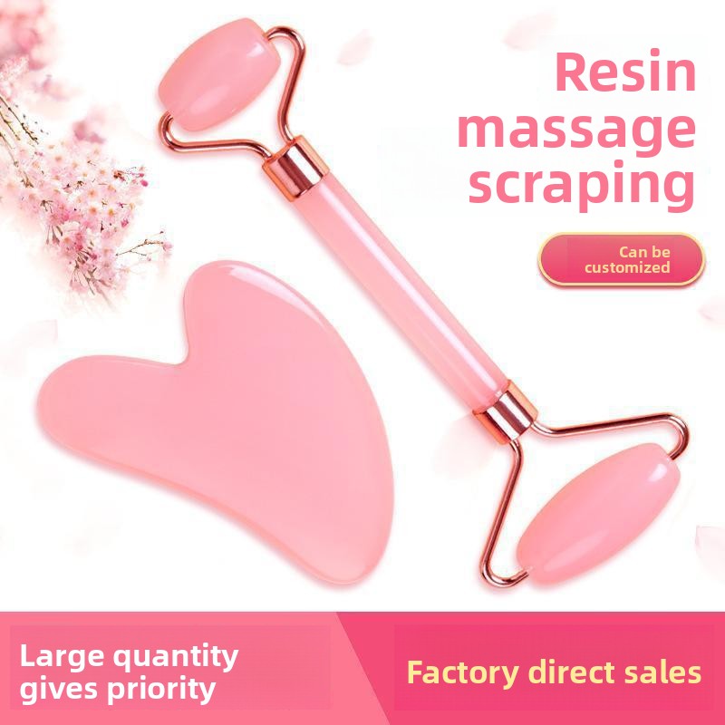 Double-headed roller massager