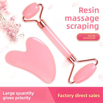 Double-headed roller massager