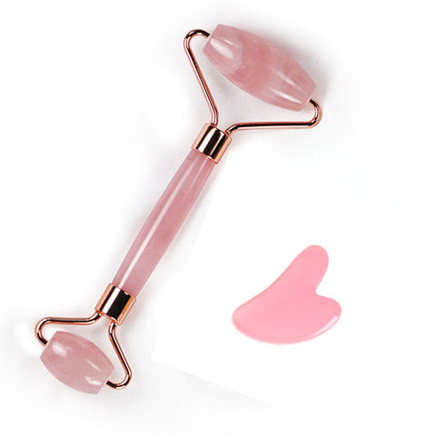 Double-headed roller massager